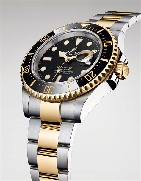 rolex sea dweller 43mm two tone|rolex sea dweller price.